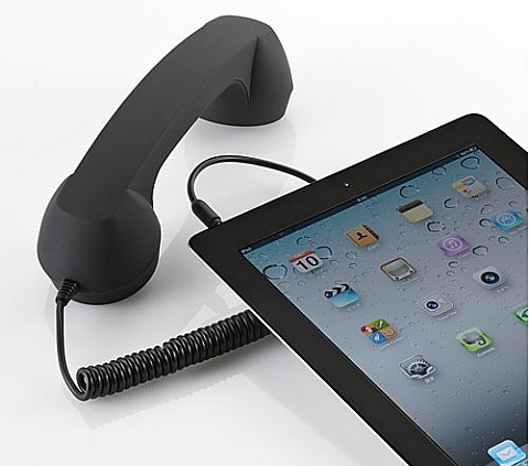 懐かしの黒電話を思わせるレトロデザイン 長時間の通話も疲れないスマホ向けの受話器 400 Hs028 あんどろいどスマート